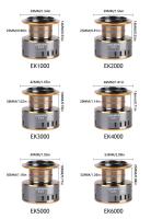 Carrete De Pesca De Mano Ambidextro Ultra Ligero Con Ratio De Engrosamiento 5.2:1 26LB Max Drag Spinning Para Agua Dulce Y Salada Con Carrete De Metal CNC - details 2