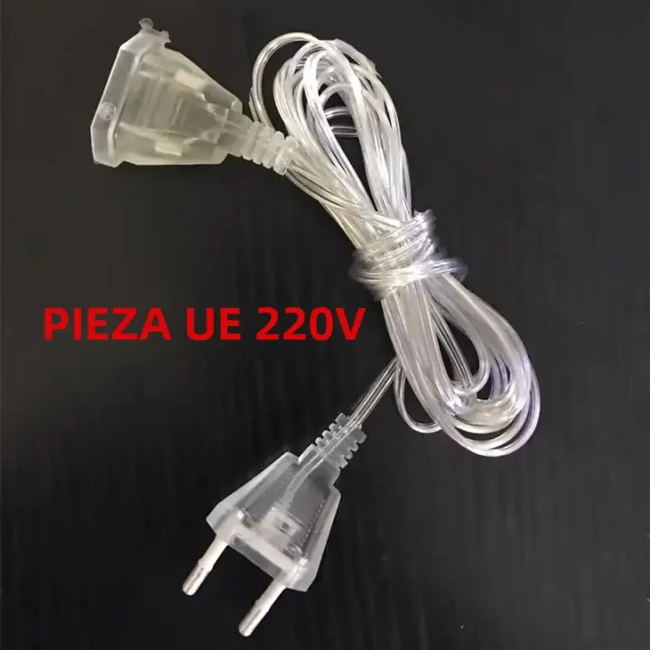 Luces De Cadena LED De Navidad 4Mx0.6M Con Enchufe EU Cortina De Vinilo Irregular Para Decoración De Jardín Y Fiestas Luz Colgante Para Bodas Y Calle Exterior - 1