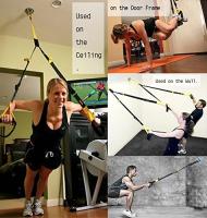 Soporte de montaje en techo para Gimnasio y Hogar, Correa de suspensión, anclaje para anillos Olímpico, entrenamiento Físico, yoga, columpio, Cuerdas de Batalla, Banda de Resistencia y B - details 3