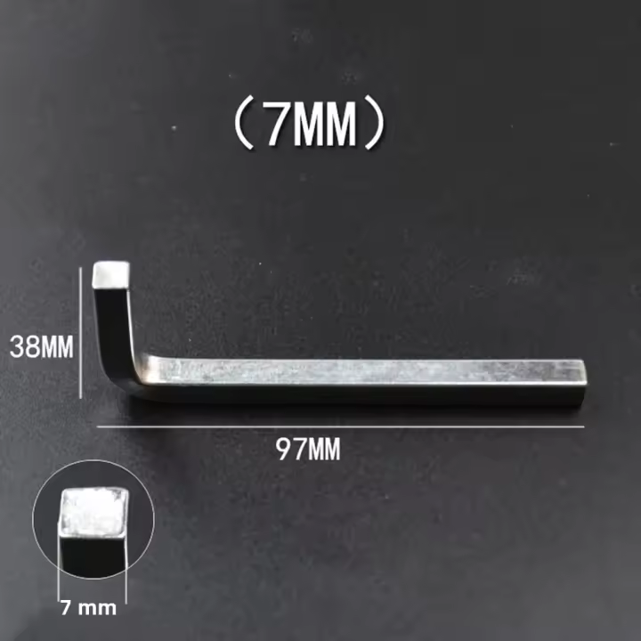 Llave De Cabeza Cuadrada L Shaped 3-10mm Con Punto De Cuatro Diagonales De Acero Cromo Vanadio Multifuncional Para Apretar Tornillos Cuadrados - 1