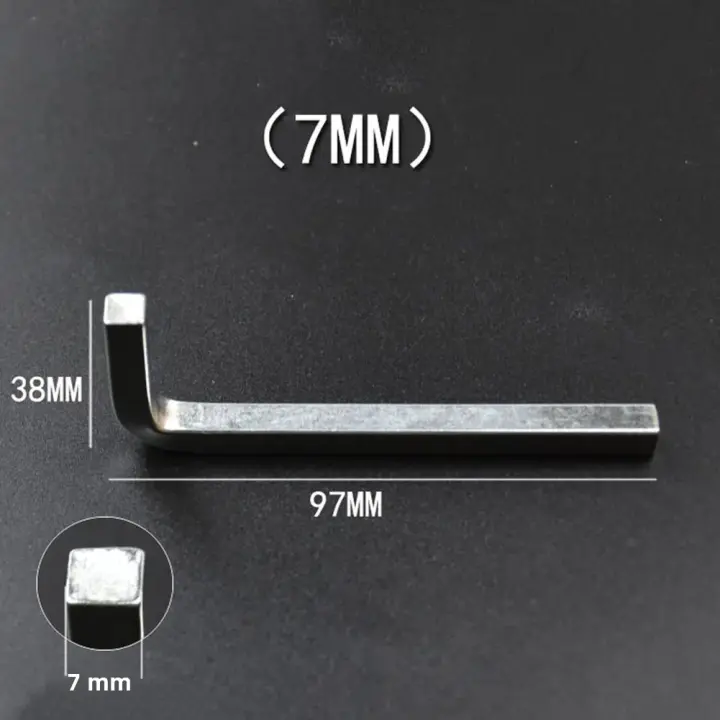 Llave De Cabeza Cuadrada L Shaped 3-10mm Con Punto De Cuatro Diagonales De Acero Cromo Vanadio Multifuncional Para Apretar Tornillos Cuadrados - 1