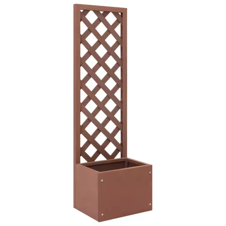 vidaXL Jardinera enrejada WPC 40x30x135 cm - 1