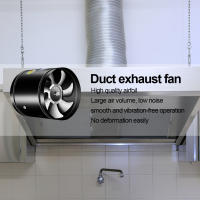 Ventilador De Extractor Silencioso Y Potente Para Cocina Tamaño 4/6/8 Pulgadas Booster Fan Metálico Para Tubo De Aire HVAC Ventilador De Ventilación - details 2