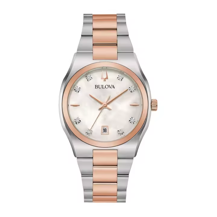 RELOJ BULOVA 98P199 LADY SS BICOLOR RG CLASSIC SURVEYOR DIAMONDS BULOVA 98P199 - 1