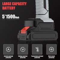 Tijeras de podar eléctricas de 1000W, 50mm, podadora inalámbrica sin escobillas, herramienta cortadora de ramas de árboles frutales para jardín con 2 uds de batería - details 2
