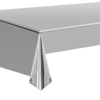 Mantel Desechable De Plástico En Rosa/ Oro/ Plata 137x274cm 54x108 Pulgadas Para Fiestas Y Decoración De Vacaciones Suministros De Cumpleaños - details 6