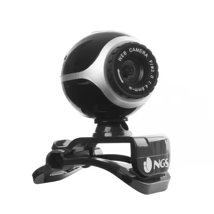 Webcam NGS Xpress Cam 300 – HD 720p con micrófono incorporado, conexión USB y clip ajustable | Ideal para videollamadas, clases online y streaming - 1