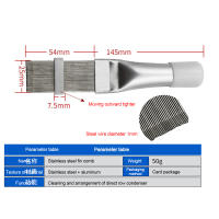 Cepillo De Reparación De Finas De Radiador Universal Herramienta De Limpieza Para Aire Acondicionado Y Enfriador De Evaporador De Coche Material De Acero Inoxidable - details 2