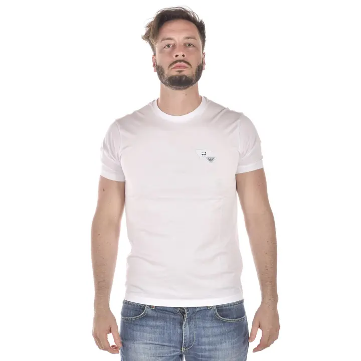 Emporio Armani Camiseta Algodón Hombre Blanco 3Z1TL81JQSZ 100 - 1