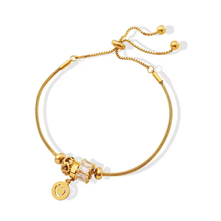 Arce inxiable ajustable deslizante elegant pulsera y Delicado simple semicírculo Borla de las cuentas pulsera de Las Señoras de la joyería del Partido de Rego - 1