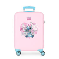 Maleta de Cabina Disney Stitch Rígida 55cm Colección Heart Rosa - Ideal para Pequeñas Aventureras - Marca Disney Next Door Universal - details 0