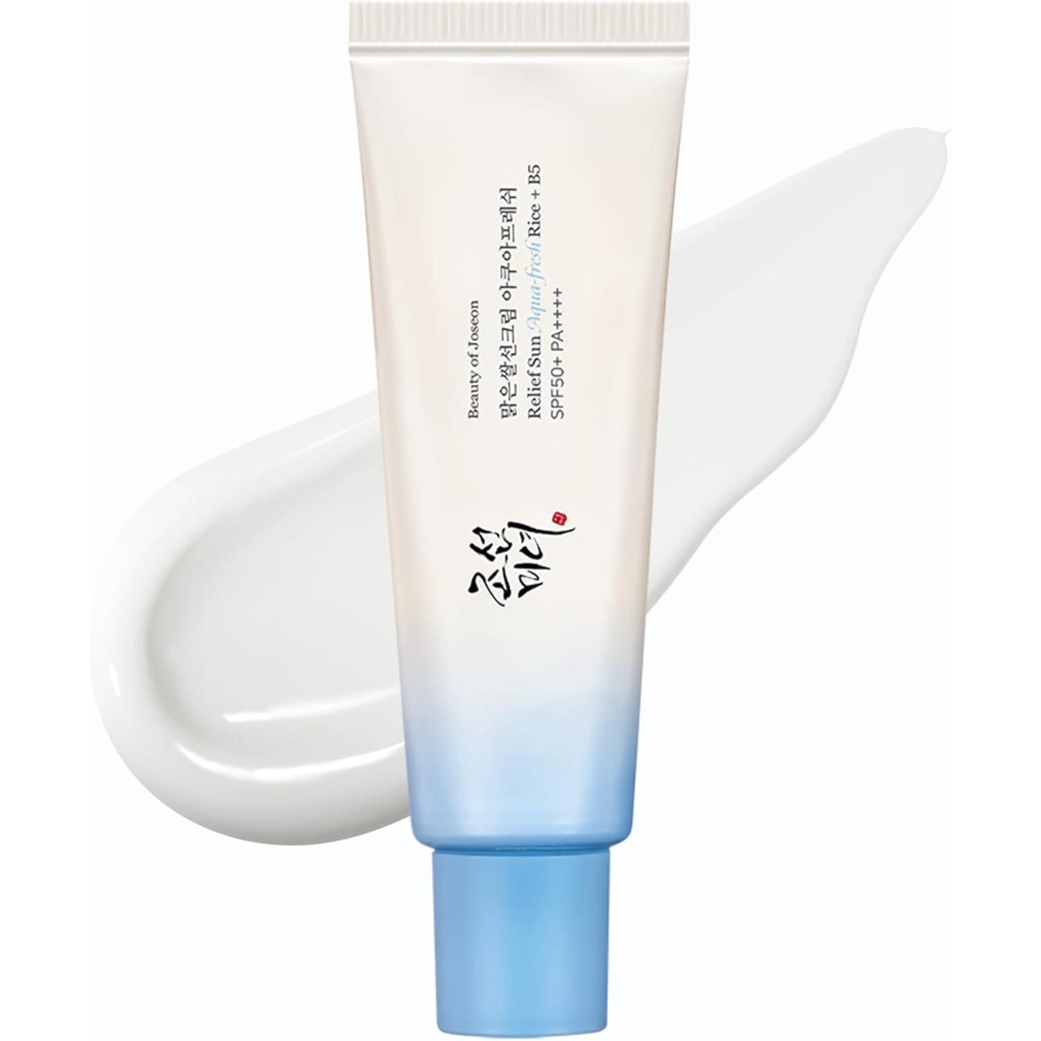 Beauty of Joseon Aqua Fresh Relief Sun Rice + B5 SPF50+ PA++++ 50ml | Protector solar facial ligero e hidratante