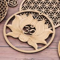 Manta De Energía Flower of Life 8 Estilos Signo De Pared De Madera Decoración Para El Hogar Cortes Láser Hechos a Mano Tamaño 30x30cm - details 10