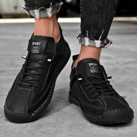 Zapatos Casuales Para Hombre De Cuero Hacer a Mano Transpirables Mocasines De Moda Talla Grande 38-48 Zapatos De Barco Lujo - details 18