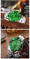 Reloj De Moda Para Hombre Reloj De Pulsera Deportivo Y Negocios Con Calendario Y Luz Templada Resistente Al Agua Verde - details 4
