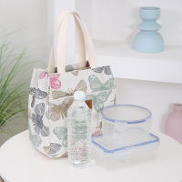 Nueva Bandolera De Lona Con Estampado Floral Bolsa De Almuerzo Portátil Con Varios Bolsillos Y Cierre De Cremallera Para El Día a Día - details 8