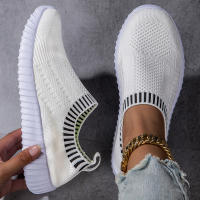 Zapatillas De Mujer Transpirables De Tejido Ligero Y Malla Para Exterior Con Cordones Casual Zapatos De Piso Bajo Estilo Étnico - details 9