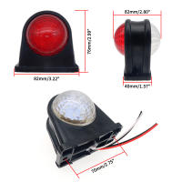 Luz Indicadora De Lateral LED 12V/24V Para Camiones Camiões Luz De Segurança De Señalización Universal Para Camiones Autobuses Y Caravanas - details 10