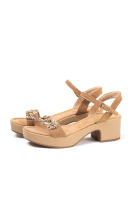 Lyla Wang Sandalias con tacón bajo y plataforma para mujer con plantilla acolchada - details 1