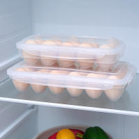 Caja De Almacenamiento De Huevos Con Tapa 10/18/34 Cuadrículas Organizador De Huevos Para Nevera Resistente Al Agua Y Desgaste - details 2