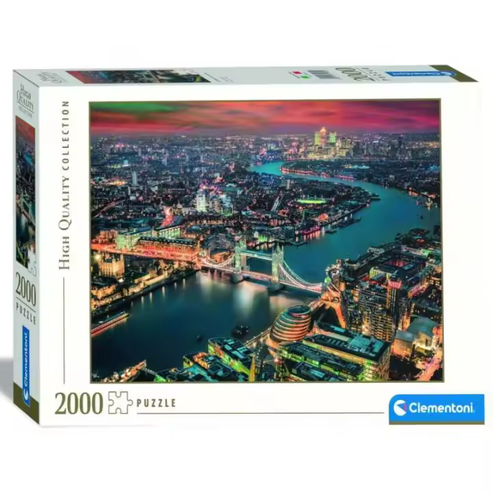 Puzzle 2000 Piezas Londres vista Aérea Támesis Clementoni - 1