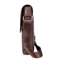 Bolso De Hombro Para Hombre Vintage De Cuero Genuino Pequeño Bolso Cruzado Diseñador Negocios Bolso Mensajero Moda Bolsa Colgante - details 9
