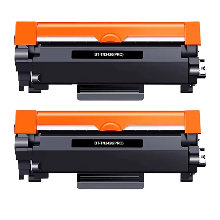 Brother TN2420/TN2410 Negro Pack de 2 Cartuchos de Toner Genericos - 1