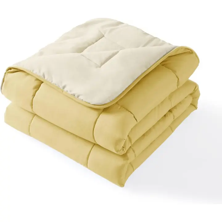 Edredón de Fibra 300 gr/m2 - Edredón Relleno Nórdica Reversible de Dos Colores Cama 90/105/135/150/180, Suave, Transpirable, Ligera, 100% Poliérster - 1