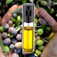 Aceitera y Vinagrera con Spray - Color Negro & Blanco  - Recipiente de Vidrio - Diseño Moderno - Capacidad 100ml - Kitchen&Go. - details 2