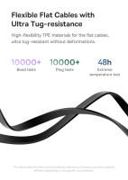 Cable De Carga Retráctil 100W/66W 3 En 1 USB Para MacBook Samsung Xiaomi Y iPhone 14 Cable Tipo C De Baseus Con Corriente Máxima De 5A Material TPE/TPU - details 15