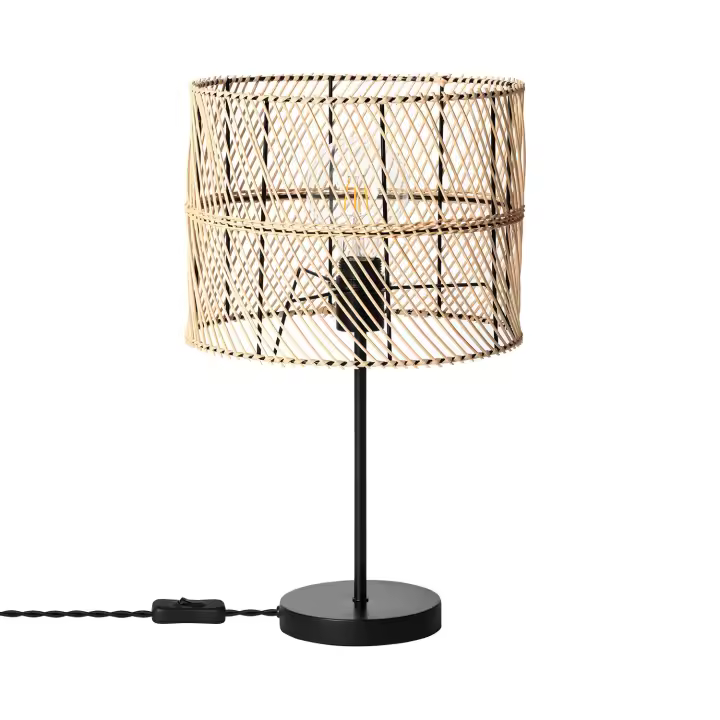 Ledkia Lámpara de Mesa Ratán Carrere Natural - 1