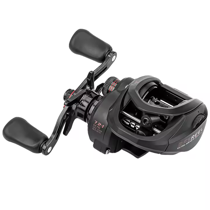 ANATONO Vrigo Caña De Pescar Ultraligera De 160g Con Ratio De Engranajes 7.2 Reel De Pesca BFS Para Agua Salada 6+1BB 6KG Potencia Baitcaster - 1