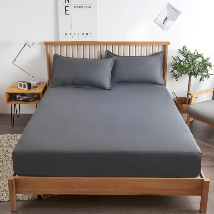Sábana Adaptada De Algodón Y Poliéster 85% Para Cama Europea Con Banda Elástica Cubierta Protectora De Mátress Adultos Sábana Doble Linens - 1