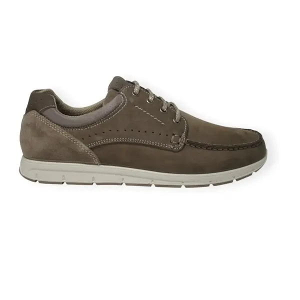ZAPATO CON CORDON NAUTICO IMAC 751660 TAUPE EN ANTE - 1