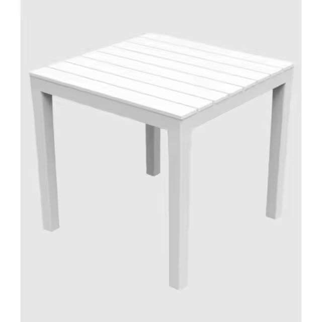 Mesa cuadrada de plástico Bali     -EkilikuaHome - 1