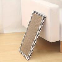 Tablero De Afilado Para Gatos a Cuadros Negro Y Blanco Juguete Resistente Al Desgaste Para Masticar Uñas Cama Para Gatos - details 1