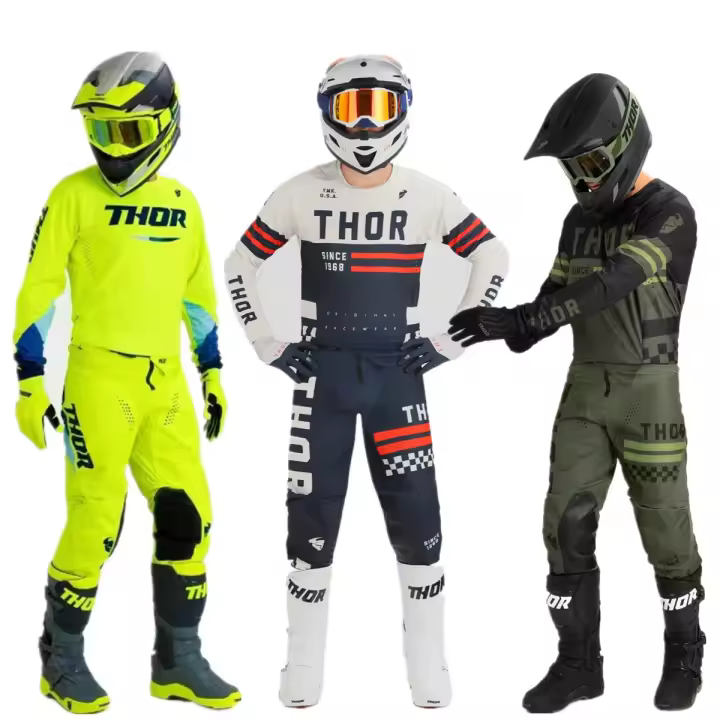 Kit De Ropa De Motocross FXR Amarillo Thor 2025 Conjunto De Equipamiento Para Motocicleta Unisex Conjunto De Camiseta Y Pantalones Para Carreras off Road - 1