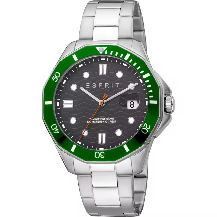 Reloj de pulsera Esprit Kale - ES1G367M0065 correa color: Gris plata Dial Negro Hombre - 1