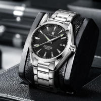 Reloj Mecánico Automático Para Hombre Corgeut 41mm Movimiento NH35 Dial Blanco Y Negro Acero Inoxidable Resistente Al Agua - details 2