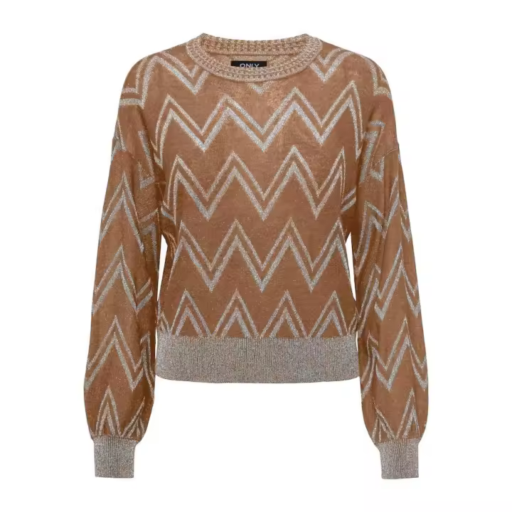 ONLY Jersey mujer ONLNICOLE LIFE LS GLITTER O-NECK KNT - 1