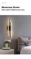 Lámpara De Pared LED Para Interior Estilo Minimalista Moderno Acero Y Acrílico Para Dormitorio Sala De Estar Pasillo Y Escalera Luz Scandinava - details 8