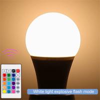 Bombilla LED RGB Inteligente Control Remoto Luz Cambiante De Color E27 5W 10W 15W Ajustable AC85-265V Para Dormitorio - details 7