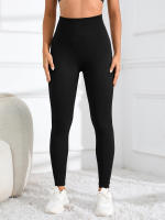 Leggings De Yoga Sin Costuras Cintura Alta Para Mujer Deporte De Encaje Fitness Ropa De Gimnasio Para Otoño E Invierno - details 3