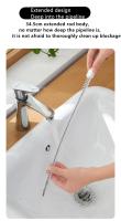 Cepillo De Limpieza Para Tubos Largo Y Flexible Para Cocina Baño Cepillo De Aseo Para Desobstruir Tuberías De Cocina Y Baño Con Cerradura De Agujero Herramienta De Limpieza Doméstica Ecológica - details 9