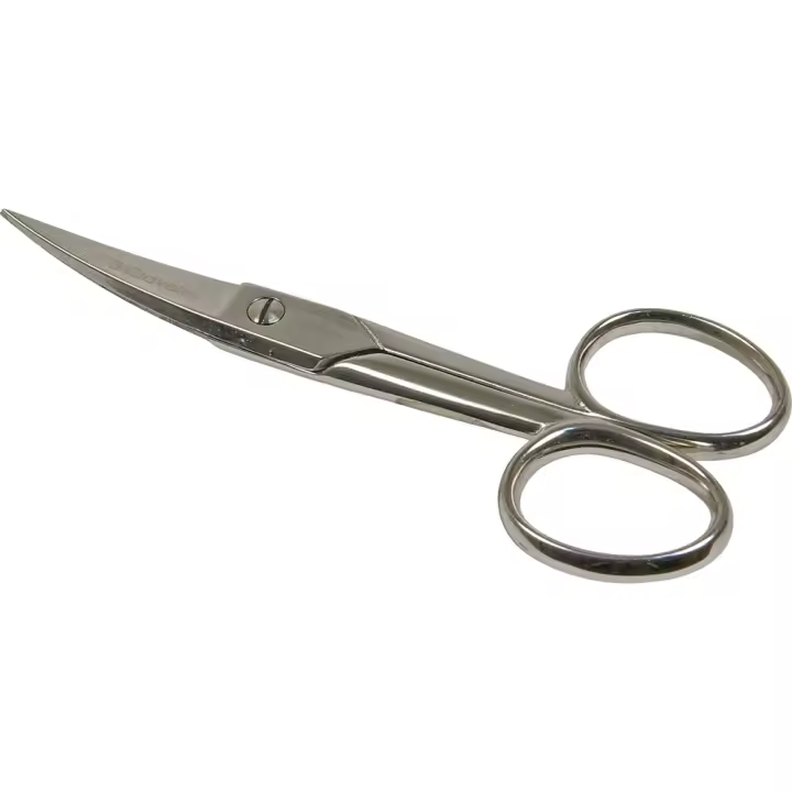3 Claveles - Tijera de Uñas Curva 10 Cm Acero Al Carbono - Corte Preciso - 1