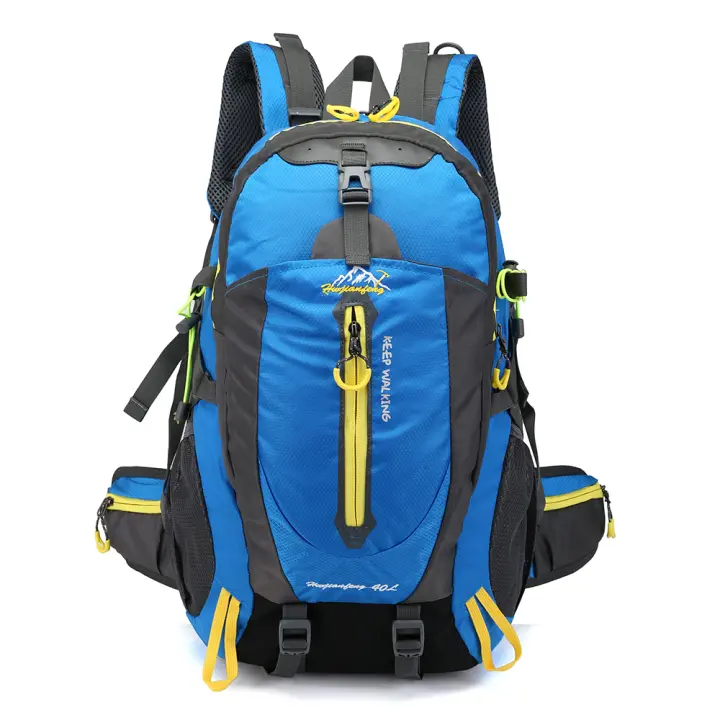 Mochila De Viaje Resistente Al Agua 40L Para Hombres Y Mujeres Bolsa De Ropa Para Senderismo Escalada Trekkking Con Portátil Y Bolsillo Para Botella De Agua - 1