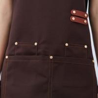 Aguayos Profesional Para Cocina Impermeable Con Bolsillos Para Mujer Apto Para Grill Taller Y Salón De Uñas Material De Lona Sin Mangas Estilo Sencillo - details 4