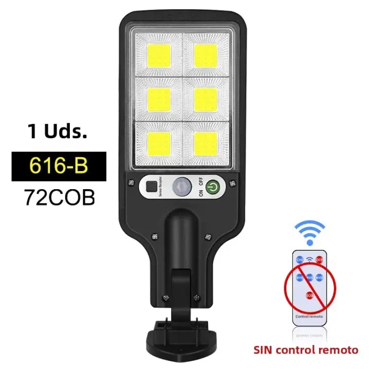 Lámpara De Seguridad Solar Exterior Con Sensor De Movimiento LED Impermeable 3 Modos De Iluminación Para Jardín Patio - 1