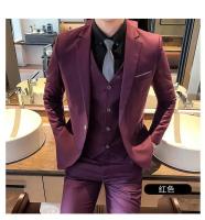 Traje De Novio Para Hombre S-9XL Moda Negocios Profesional Traje Formal Coreano Conjunto De Chaqueta Chaleco Y Pantalones Para Banquete - details 8