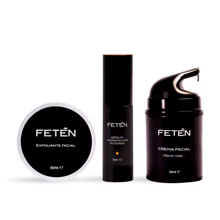 FETĒN Set Deshidratación con Exfoliante Facial, Sérum de Hidratación Intensa y Crema Facial - 1
